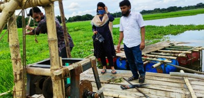 ভাঙ্গায় দুটি ড্রেজার মেশিন ধ্বংস ভাঙ্গায় দুটি ড্রেজার মেশিন ধ্বংস